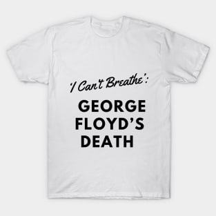 black lives matter,I Can't Breathe Yard Sign | Justice For George Floyd Yard Sign black history T-Shirt